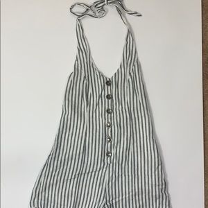 Forever 21 Linen Blend Romper